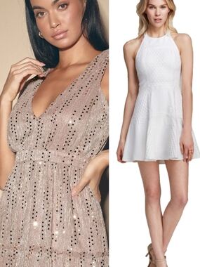 Sleeveless White Halter Dress Coast - & Express Glitter Dress With A Cute Purse